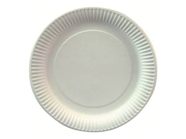 PAPSTAR pure - Tallerken - Størrelse 23 cm - rund - avhendbar - hvit (en pakke 100)