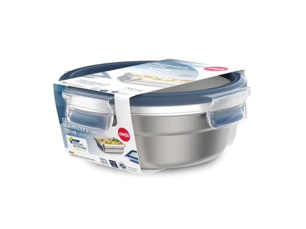 EMSA CLIP & CLOSE N1150200, Flask, Ovaali, Ruostumaton teräs, Ruostumaton teräs, 250 °C, -40 - 250 °C