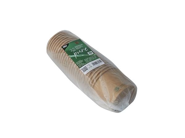 Papstar 87265, 350 ml, Fotoark kartong, Brun, FSC, 7 cm, 98 mm