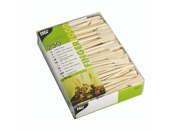 Papstar 84407, Tre, Bamboo, 90 mm, 0,7 g, 250 stykker