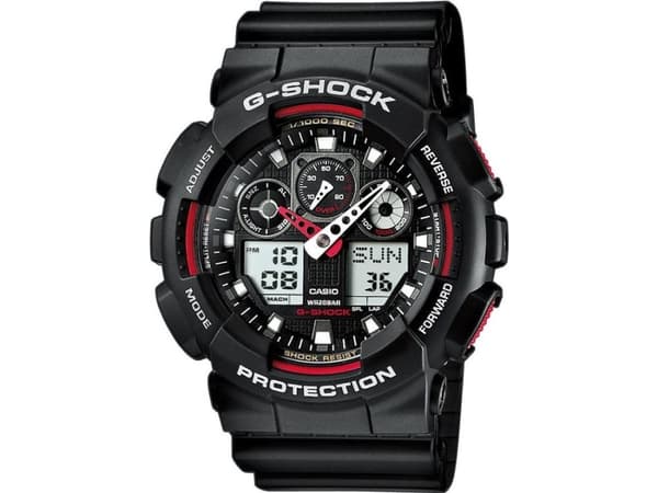 Casio GA-100-1A4ER, hartsi, hartsi, mineraali, CR1220, 2 År, 70 g