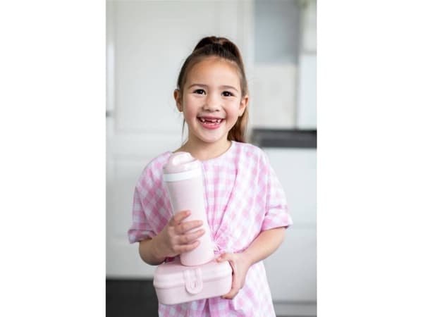 Koziol flaske med kork, rosa, 425 ml