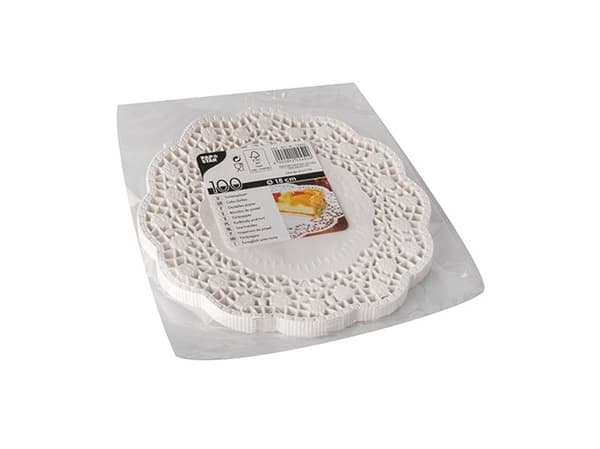 Papstar 12452, Rund, Vit, papper, 18 cm