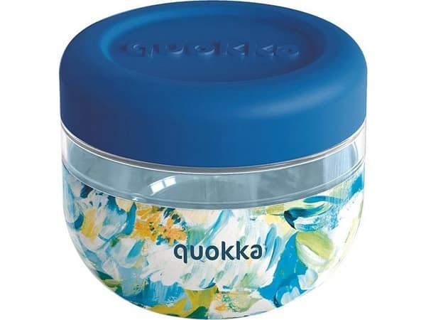 Quokka Quokka Bubble Food Jar - Matbeholder / matboks 500 ml (Blue Peonies)