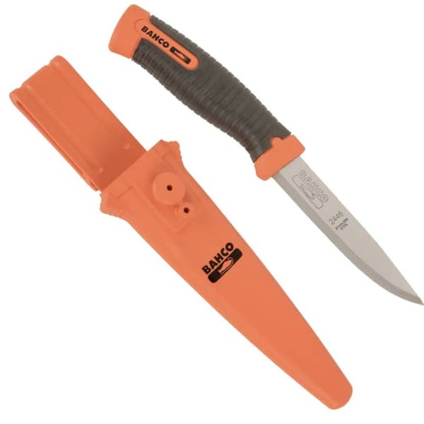 Bahco SB-2446 Universalkniv, 2-komponentshandtag Svart/orange Längd 220 mm