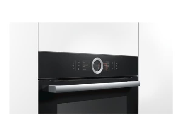 Bosch Serie | 8 HBG676ES1 - Ugn - inbyggd - Wi-Fi - fördjupning - bredd: 56 cm - djup: 55 cm - höjd: 58.5 cm - med självrengöring - Klass A+ - svart