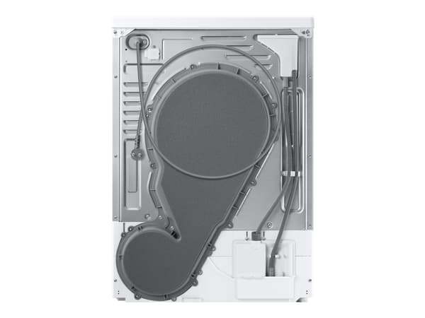 Samsung DV90T6240LE/S7, Vapaasti seisova, Edestä täytettävä, Lämpöpumppu, Valkoinen, Painikkeet, Rotaatio, Kosketus, Vasen