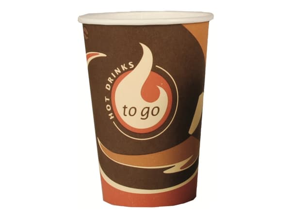 PAPSTAR To Go - Kopp - Størrelse 8 cm - Høyde 11.6 cm - 0.3 L - avhendbar (en pakke 50)