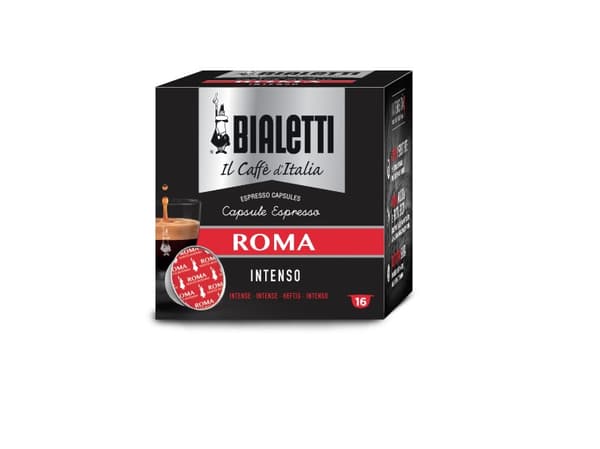Bialetti Roma, Kahvikapseli, Espresso, Tumma paahto, Bialetti Diva, 16 kuppia, Alumiini, Punainen