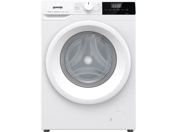 Gorenje W3D2A854ADPS/DE, Frontmatet, Frittstående, Hvit, Venstre, Hvit, Knapper, Rotasjon Hvit