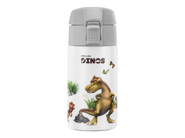 ZWILLING DINOS, 350 ml, Daglig användning, Grå, Vit, Plast, Rostfritt stål, Barn, Fliplock
