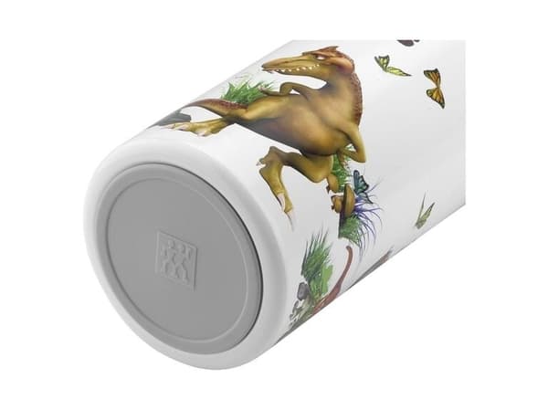 ZWILLING DINOS, 350 ml, Daglig användning, Grå, Vit, Plast, Rostfritt stål, Barn, Fliplock