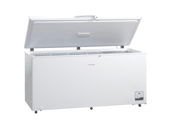 Scandomestic Standard CF500WE - Öppning uppåt - bredd: 165 cm - djup: 73.5 cm - höjd: 83.5 cm - 500 liter - Klass E - vit