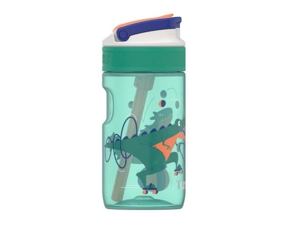 Kambukka Lagoon vannflaske for barn 400ml sjonglerende Dino