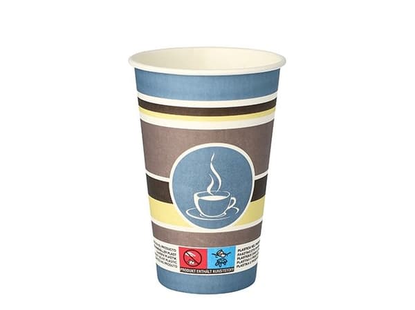 Papstar To Go, 300 ml, Fotoark kartong, Blå, 0 - 90 °C, 8 cm, 117 mm