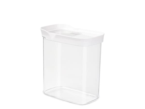EMSA Optima, Beholder, Rektangulær, 1,6 l, Gjennomsiktig, Hvit, Styrenmetylmetakrylat (MS), Termoplastisk elastomer (TPE), 55 °C