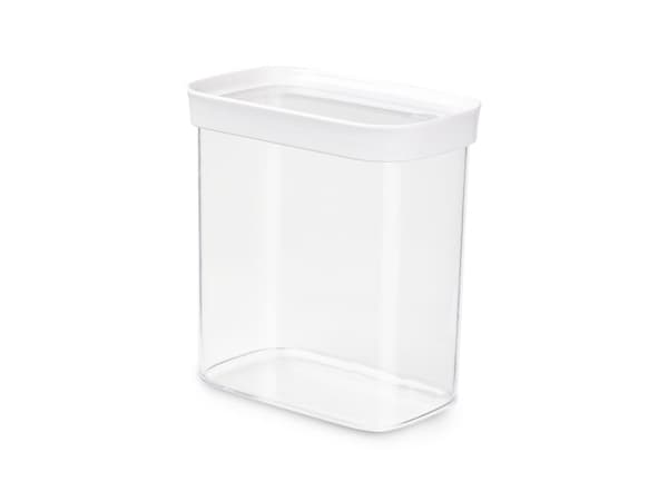 EMSA Optima, Säilö, Suorakulmainen, 1,6 L, Läpinäkyvä, Valkoinen, Kestomuovinen elastomeeri, 160 mm