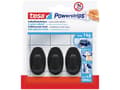 Miniatyrbild 3 av 5: TESA Powerstrips, inomhus, Universalkrok, Svart, Polystyren (PS), Självhäftande remsa, 1 kg