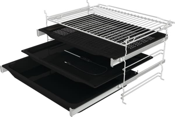 Gorenje BSA6747DGWI, Stor, Elektrisk ovn, 77 l, 300 °C, Katalytisk, AquaClean