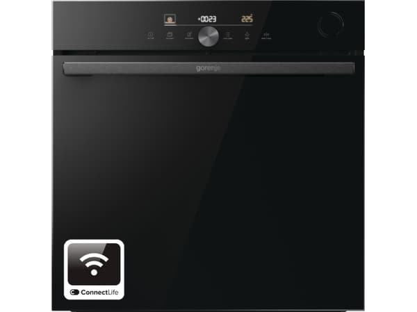 Gorenje BSA6747DGWI, Stor, Elektrisk ovn, 77 l, 300 °C, Katalytisk, AquaClean Sort