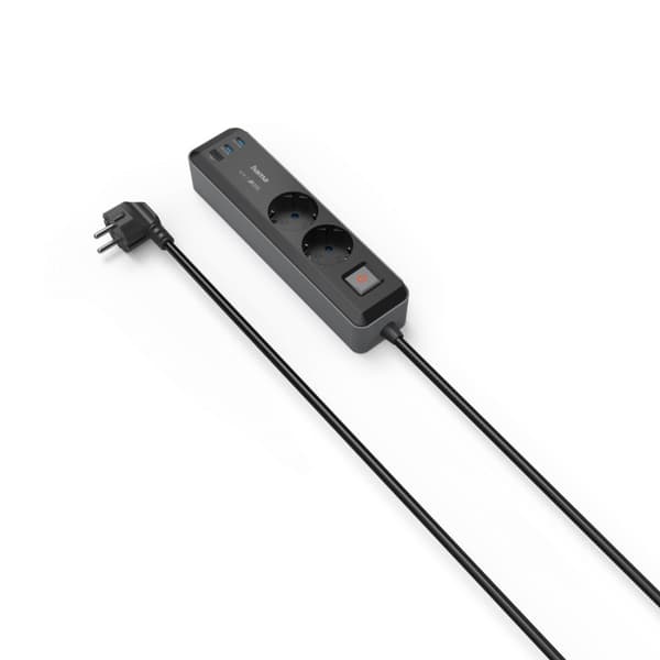 Hama Power Strip, 2-Way, 1.4 m, 223188
