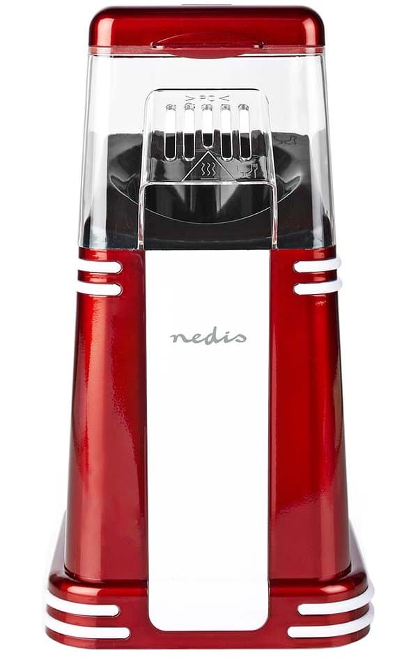 NEDIS popcornovač/ spotřeba 1200 W/ čas na přípravu 2 - 4 min/ bílo-červená