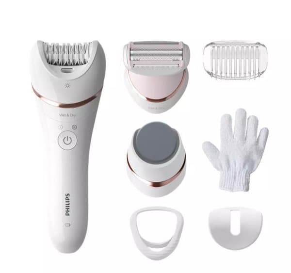 PHILIPS Epilator series 8000 wet&dry legs and body 7 attachments