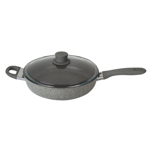 Frying pan BALLARINI Murano sauté with 2 handles and a lid granite 28 cm 75002-933-0