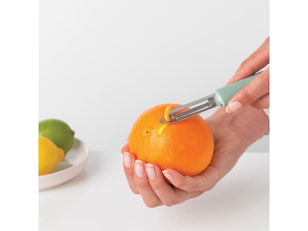 Brabantia Tasty+, Frukt- och grönsaker, Mekanisk skalare, Grön, Silver, 26 mm, 15 mm, 176 mm