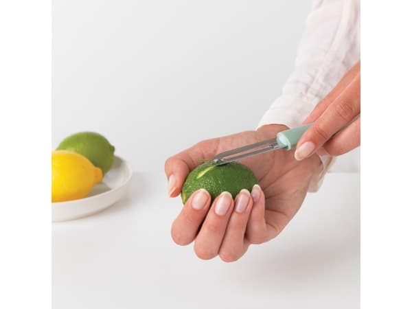 Brabantia Tasty+, Frukt- och grönsaker, Mekanisk skalare, Grön, Silver, 26 mm, 15 mm, 176 mm