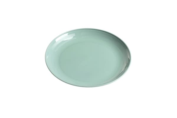 Okko Shallow Small Plastic Plate. Green