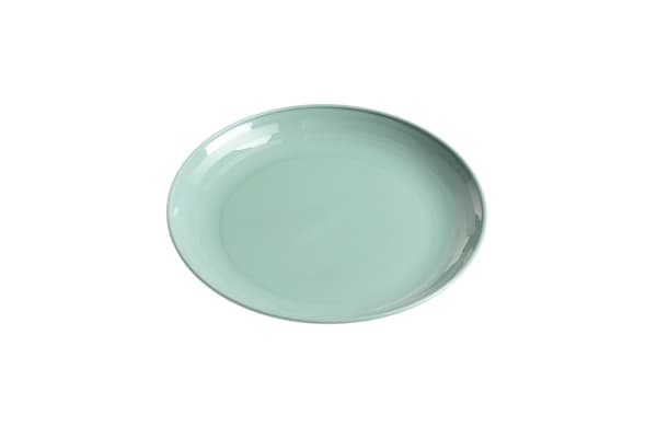 Okko Shallow Small Plastic Plate. Green