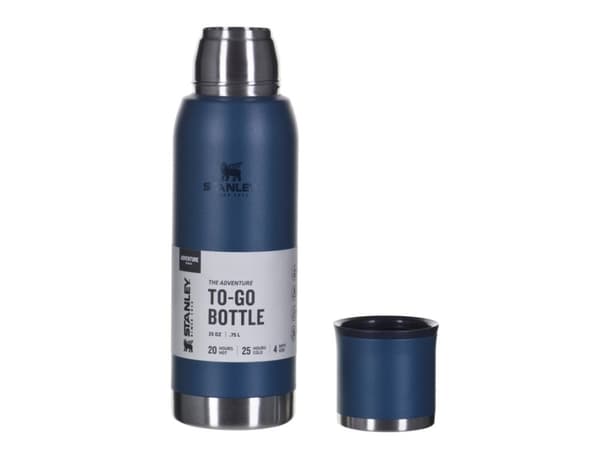 Stanley 10-10818-009, 0,75 l, Blå, Rustfritt stål, 20 timer, 25 timer, 8,1 cm