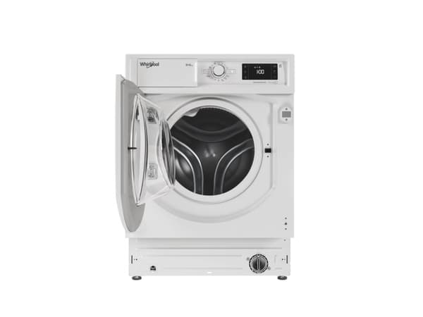 Whirlpool FreshCare BI WDWG 861485 EU, frontlastende, innebygd, hvit, venstre, hvit, knapper, sving