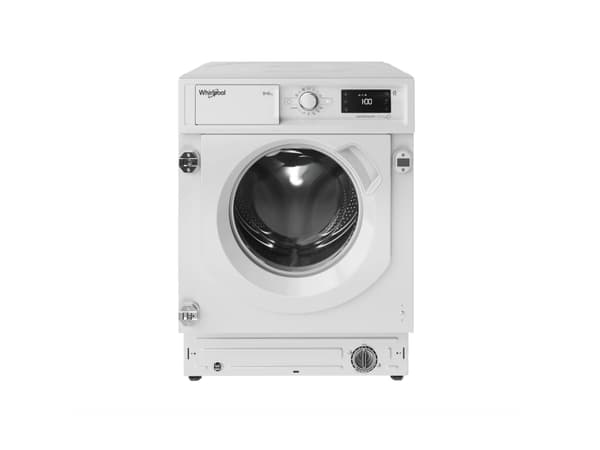 Whirlpool FreshCare BI WDWG 861485 EU, frontlastende, innebygd, hvit, venstre, hvit, knapper, sving