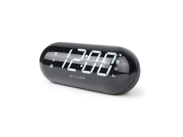Muse M-19 GL, Klockradio, Digital, FM, LED, 4,57 cm (1.8"), Vit