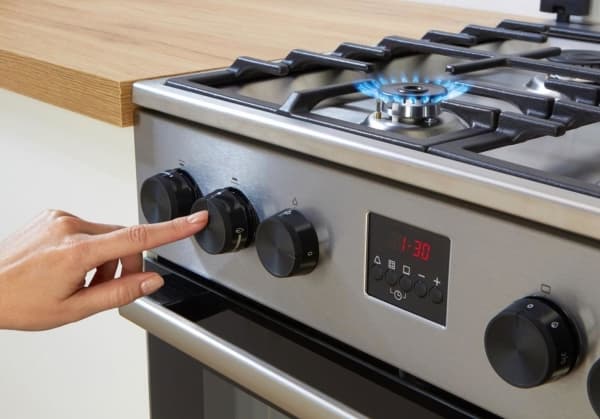 Gorenje gass-elektrisk komfyr GK5C40WH