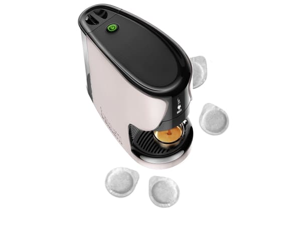 Bialetti 098150533, Pod kaffe maskin, 0,4 l, Kaffe pute, 1450 W, Grå