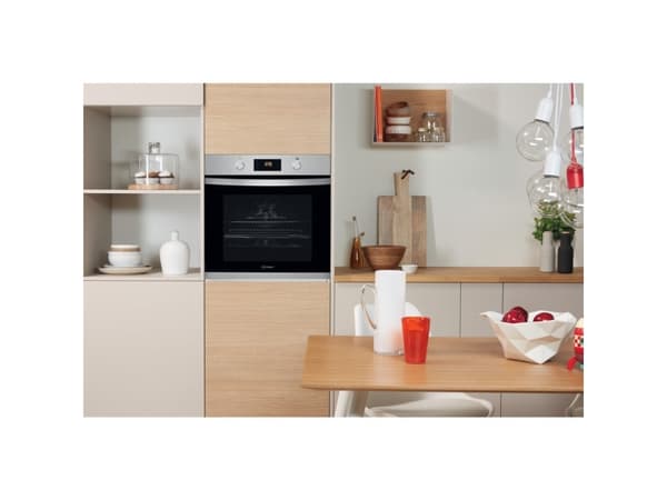 Indesit IFW 3544 JH IX, Keskikokoinen, Sähköuuni, 71 L, 71 L, 1800 W, 250 °C