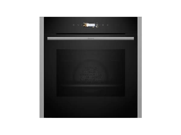 Neff N 70 B24CR71N0, Keskikokoinen, Sähköuuni, 71 L, 71 L, 40 - 275 °C, Hydrolyyttinen + pyrolyyttinen musta, Ruostumaton teräs