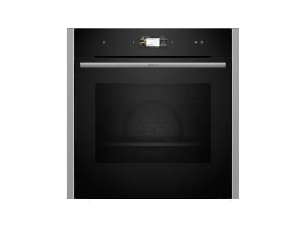 Neff B24FS33N0, Keskikokoinen, Sähköuuni, 71 L, 71 L, 40 - 250 °C, Hydrolyyttinen + pyrolyyttinen musta, Ruostumaton teräs