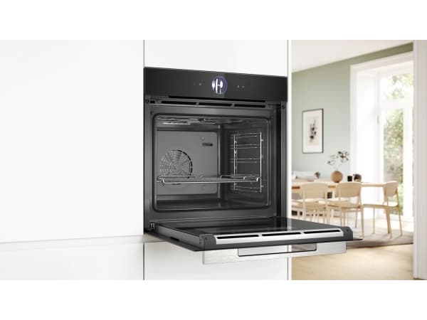 Bosch Serie 8 HBG7363B1, Medium, Elektrisk ovn, 71 l, 3600 W, 71 l, Innebygget