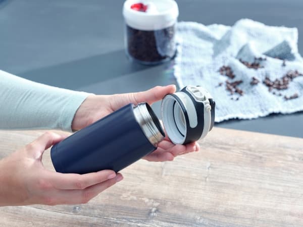 Leifheit 03247, Sort, Blå, Rustfritt stål, Rustfritt stål, Polypropylen (PP), Kaffe, Juice/ Saft, Te, 6 timer