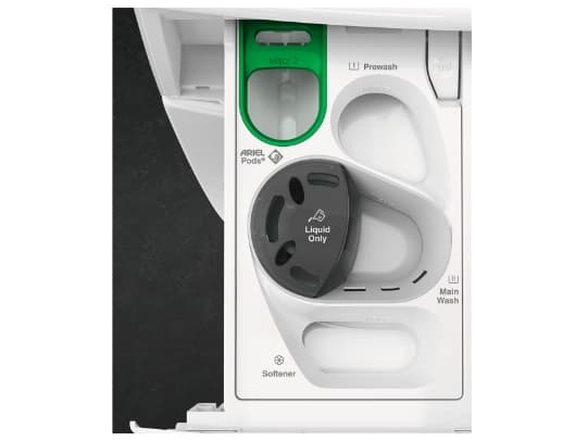 AEG LWR73166OE, Frontmatet, Frittstående, Sort, Venstre, Sort, Sort