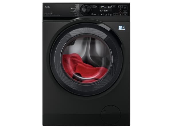 AEG LWR73166OE, Frontmatet, Frittstående, Sort, Venstre, Sort, Sort Sort