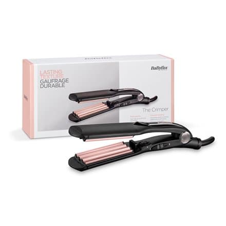 BaByliss The Crimper Texturizing iron Warm Black, Pink 70.9" (1.8 m)