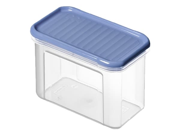 Rotho DOMINO, Beholder, Rektangulær, 0,75 l, Blå, Gjennomsiktig, Plast, Plast