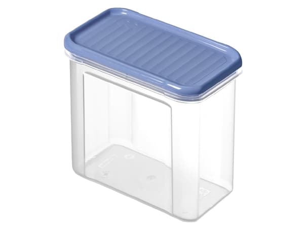 Rotho DOMINO, Beholder, Rektangulær, 1 l, Blå, Gjennomsiktig, Plast, Plast