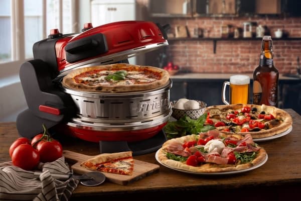 Ariete 0927/00, 2 pizza(er), Rød, 32 cm, 400 °C, Stein, 2300 W