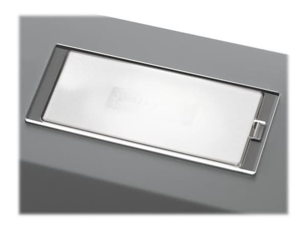 AEG DEB2531S - Kåpa - integrerad - bredd: 55.9 cm - djup: 27 cm - utsug och återcirkulering (med extra återcirkuleringssats) - grå